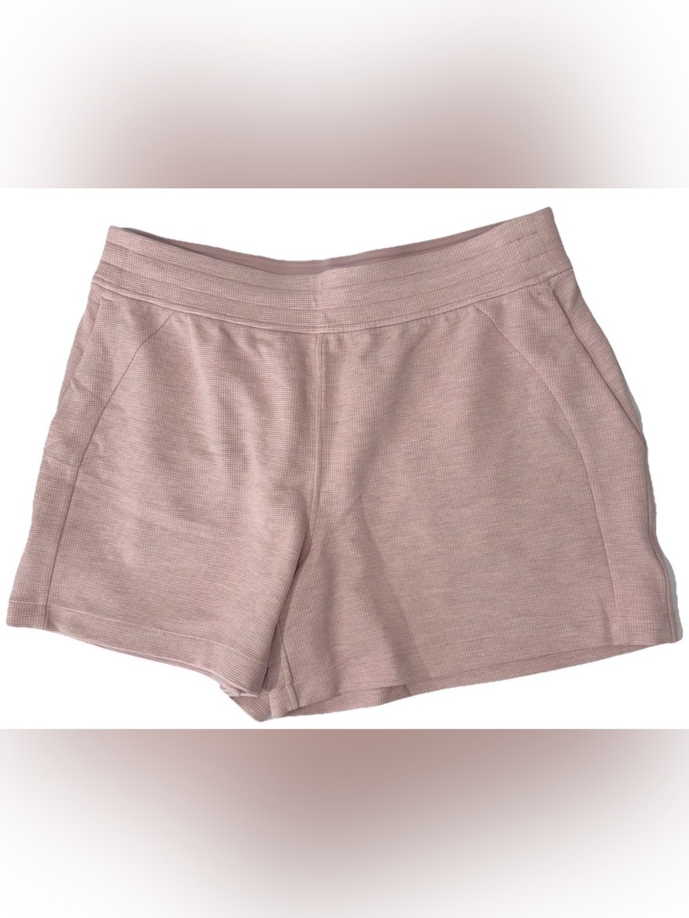 NWT•LULULEMON•XLARGE•SCUBA HI RISE 5” SHORTS*WAFFLE•HEATHER MINK BERRY (TAN) $84